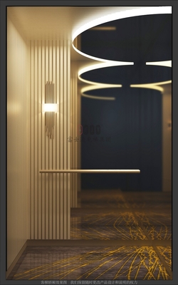 Miroir gravant un ascenseur d'hôtel de 1000 kg