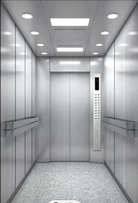 cabine d'ascenseur d'acier inoxydable de 1.5m Pit Hospital Bed Elevator TUV