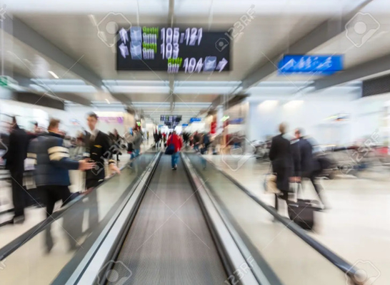 Le passage couvert mobile VVVF d'aéroport de 11 degrés a commandé les trottoirs en mouvement d'alliage d'aluminium